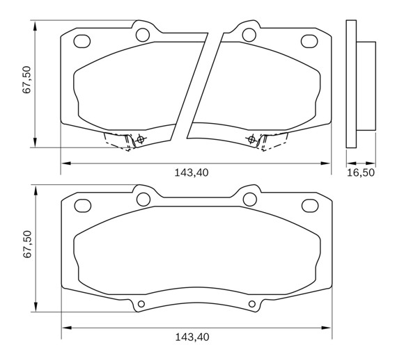 Imagen de PASTILLAS DE FRENO TOYOTA HILUX 2.7 2008